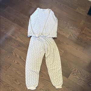 Petit Bateau 12 years star Pajama Set velour
